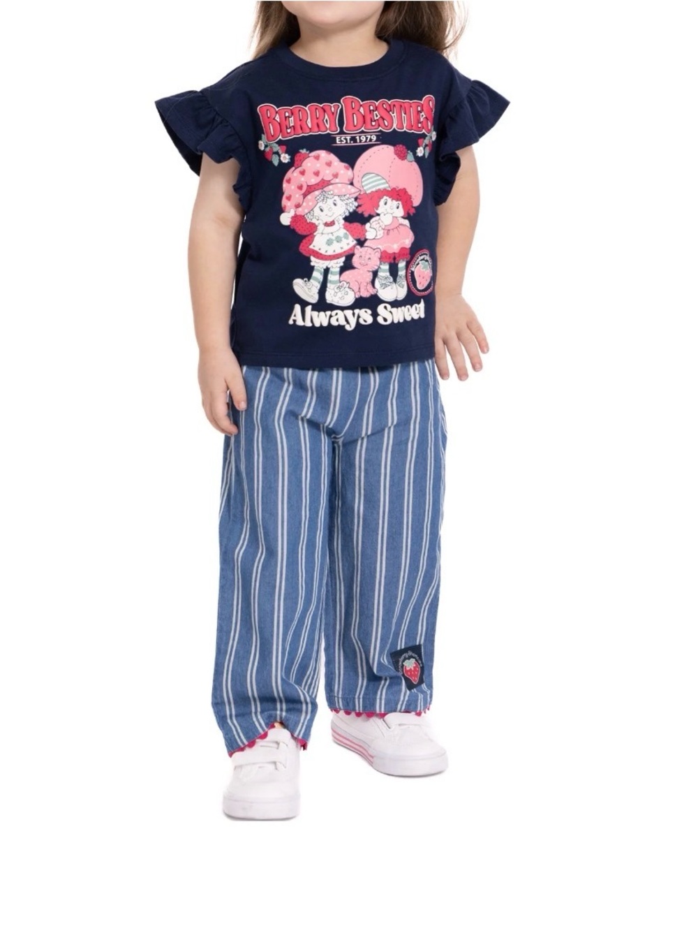 Berry Besties Navy & Pink Kids Set - Always Sweet
